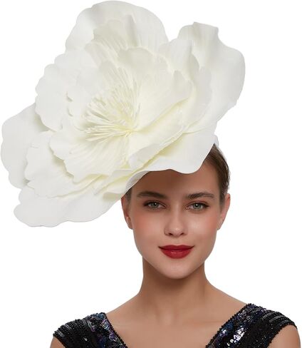 قبعة fascinator womens خمر كوكتيل الرأس يتوهم الحفلات ملابس الرأس القبعات الكنيسة 20s القبعة الفيكتورية in Kuwait