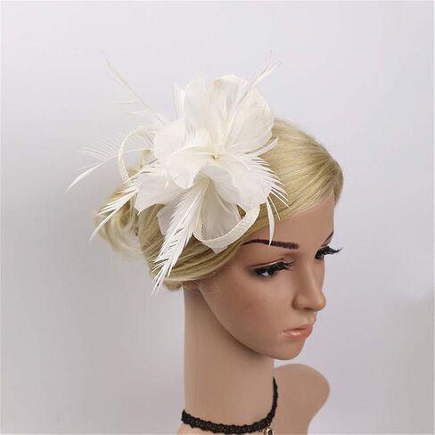 Womens Fascinator Hat Fancy Dress Hair Clip 2025 Spring Headwear Cocktail Church Hats Carnival Costumes in Saudi Arabia