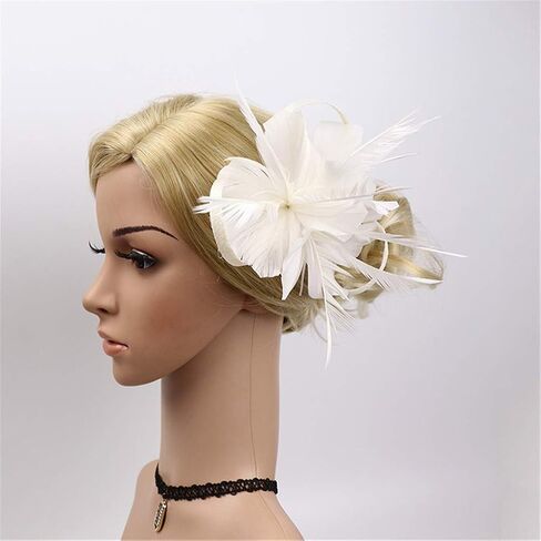 Womens Fascinator Hat Fancy Dress Hair Clip 2025 Spring Headwear Cocktail Church Hats Carnival Costumes in Saudi Arabia