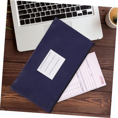 PU Leather Cash Pouch with Zipper Money Bag لشيكات الإيصالات وتخزين الأساسيات لعمال المكاتب والمسافرين in Kuwait