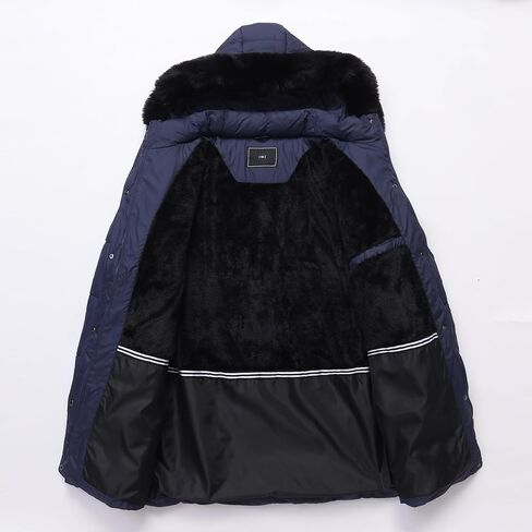 نساء زائد حجم معطف أسفل | مقاوم للماء ، مقاوم للرياح ، غطاء قابلة للفصل ، مبطن الفانيلا in Kuwait