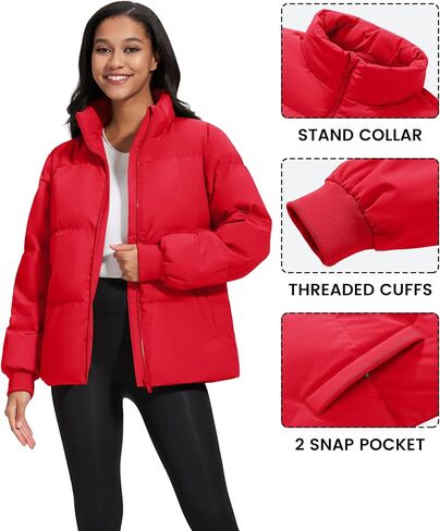 Yucolen Winter Winter Windproof Dark أسفل السترات الخفيفة ذات الوزن الخفيف المقاوم للمياه مبطنة مبطنة مع جيوب in Saudi Arabia