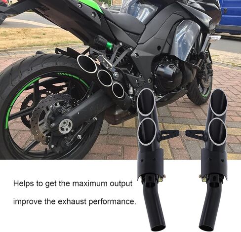 Stainless Steel MidPipe, Tail Pipe, Motorcycle Tip, Kit for Z1000 2010-2016. Maximum Output, Outstanding Sound, Dependable Anti Black Design in Saudi Arabia