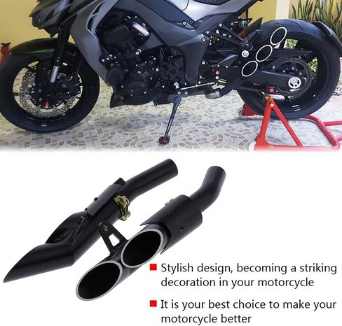Stainless Steel MidPipe, Tail Pipe, Motorcycle Tip, Kit for Z1000 2010-2016. Maximum Output, Outstanding Sound, Dependable Anti Black Design in Saudi Arabia