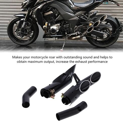 Stainless Steel MidPipe, Tail Pipe, Motorcycle Tip, Kit for Z1000 2010-2016. Maximum Output, Outstanding Sound, Dependable Anti Black Design in Saudi Arabia