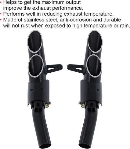 Stainless Steel MidPipe, Tail Pipe, Motorcycle Tip, Kit for Z1000 2010-2016. Maximum Output, Outstanding Sound, Dependable Anti Black Design in Saudi Arabia