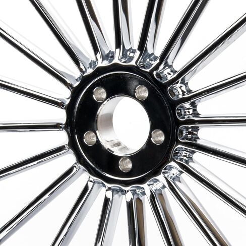 21x3.5 أمامية متوافقة مع Harley Touring Street Glide Road King 21 inch chrome Aluminium Wheel مع Riser Fender (21 × 3.5 جولة Chrome) in Saudi Arabia