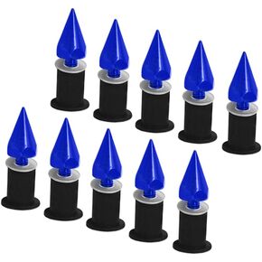 Windshield Spike Set, CNC Aluminum Alloy Windshield Wind Screen Spike M5 Screws Nuts Motorcycle Modification Accessories For Sports Car Off Road Vehicles Scooters (Black)