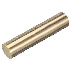 MECCANIXITY Brass Rods 1 Inch x 12 Inch Brass Solid Round Rod for Handle Pin DIY Craft Material Pack of 1