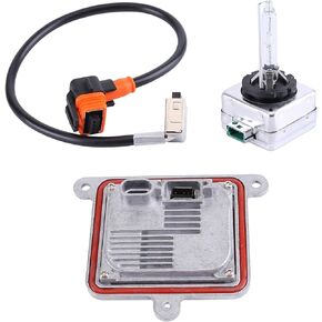 2PCS Xenon HID Headlight Ballast Control Unit with Igniter & D3S Bulb Compatible for 2015-2020 Blazer Impala Malibu Suburban Tahoe 20928264 13587720 13587843 13503432, +HID Bulb Wire Kit