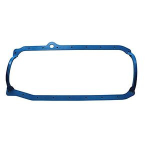 SBC Oil Pan Gasket Blue Steel Core Fits for 86 - Up Late Chevy 305 350 383 400 Engine