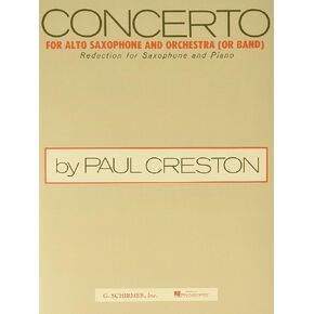 ED3546 Paul Creston Concerto for Alto Saxophone, Alto Sax/Piano
