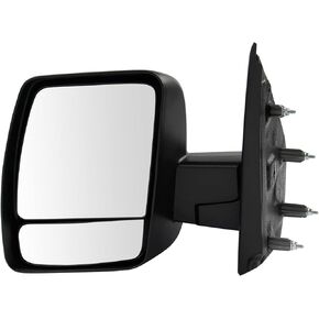 TRQ Mirror Manual Black Textured Driver Side LH for Nissan NV 1500 2500 3500