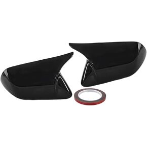 2PCS Rear View Side Mirror Cover Door Side Mirror Cover Cap Compatible with 2015-2022 Ford Mustang (Carbon Fiber Look)