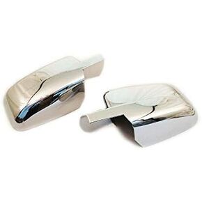 Full Chrome Door Side Mirror Cover for 2009-2015 Dodge Ram 1500/2010-2014 Dodge Ram 2500 3500 WITHOUT Signal Light