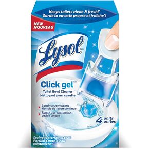 Lysol Click Gel Automatic Toilet Bowl Cleaner, Gel Toilet Bowl Cleaner, For Cleaning and Refreshing, Ocean Fresh, 6 Applicators per pack