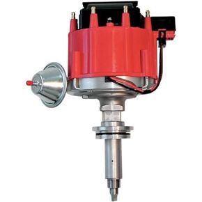 Proform 67040 Vacuum Advance HEI Distributor with Steel Gear and Red Cap for Mopar 273-360