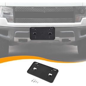 Hoolcar Front License Plate Frame Car License Plate Mounting Bracket Holder Fit for Ford F-150 SVT Raptor 2010-2014, for Ranger 2001-2005, Black