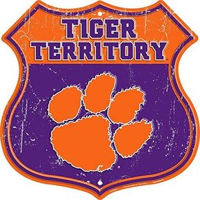 Tiger Territory - Clemson University Route Sign