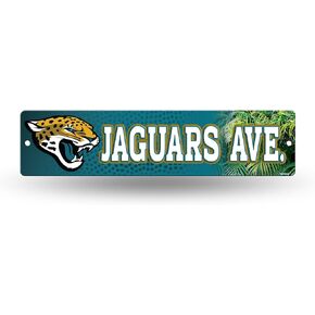 Rico Industries NFL Jacksonville Jaguars 16-Inch Plastic Street Sign Décor