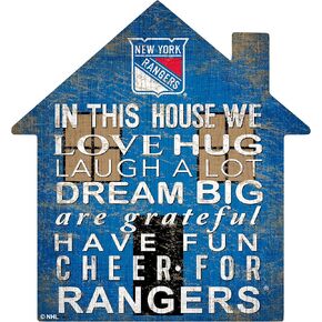 Fan Creations NHL New York Rangers Unisex Rangers House Sign, Team Color, 12 inch