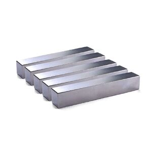 Powerful Neodymium Bar Magnets, Rare Earth Magnets Rectangular Magnets Metal Neodymium Magnet - 50 x 10 x 10 mm, Pack of 5