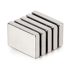 15 PCS Rectangular Magnets Refrigerator Magnets 1-3/16"x3/4"x3/16" Powerful N38 Neodymium Magnets Bar, Rare Earth Magnets for Multi-Use Fridge Whiteboard DIY Scientific Craft Office Magnets, 30x20x5mm