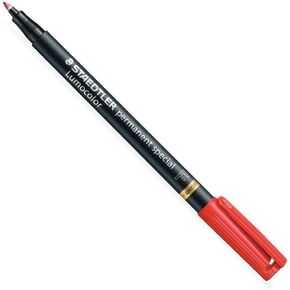 STAEDTLER Lumocolor Permanent Special Markers Transparency Pen 319F Set Of 3Red