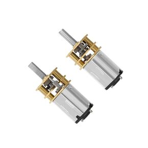 2pcs Micro Speed Reduction Motor DC 3V 15RPM with Full Metal Gearbox 0.15A Electric Gear Box Motor with 2 Terminals