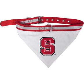 Pets First Collegiate Pet Accessories, Collar Bandana, North Carolina State Wolfpack, Small