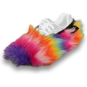 Brunswick Bowling Products Master Fuzzy Rainbow Ladies Shoe Covers - Medium