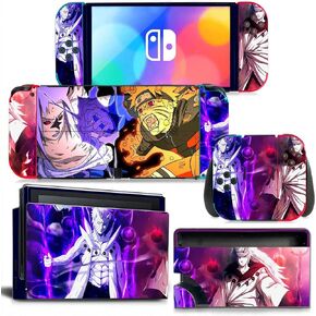 Protective Skin Sticker Vinyl for Nintendo Switch OLED Naruto Anime in Kuwait