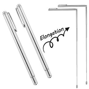OIIKI 2PCS Dowsing Rods, Retractable divining rods, Portable Pen Shape L Rods, for Ghost Hunting Tools, Divining Water, Treasure, Buried Items etc