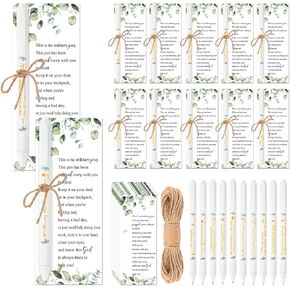 Fulmoon 30 Sets Christian Church Gifts Bulk Bible Verse Pen for Women Men Inspirational Bookmarks Scripture Biblical Church Gifts Sunday School Gift for Teacher Student Study Supplies