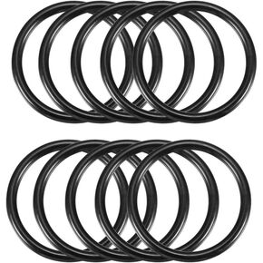 uxcell Nitrile Rubber O-Rings, 46mm OD 38mm ID 4mm Width, Metric Sealing Gasket, Pack of 10
