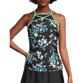 ZeroXposur Womens Peasant Tankini Top Swimsuit Bathing Suit
