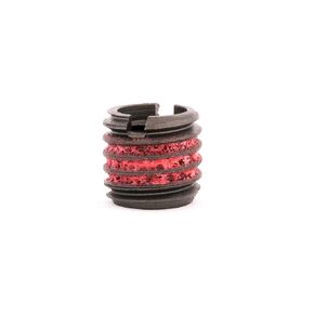 E-Z Lok Externally Threaded Insert, C12L14 Carbon Steel, Meets AISI 12L14, M5-0.8 Internal Threads, M8x1.25 External Threads, 7.49mm Length, Made in US (Pack of 10)