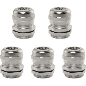 Magic&shell 5PCS PG13.5 6-12MM Wire Range Metal Waterproof Connector Fastener Locknut Stuffing Cable Gland