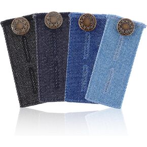 Button Extenders for Jeans Pants Button Extender Pregnancy Pants Extender for Jeans Maternity Pants Extender Jean Button Extender Pants Extender for Women Men, 4 Pcs