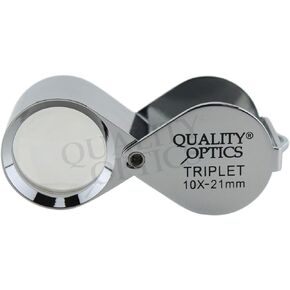 Hastings 10X Loupe Highest Optical Grade Glass Element Lens Includes Leatherette Pouch