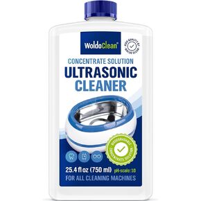 Ultrasonic Cleaner Solution for Glasses and Jewelry 1:40 Concentration - 25.36 Fl Oz compatible for all Ultrasonic Devices in Kuwait