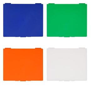 4 PCS Microscope Slide Box, Holds 100 Slides Each One, Polypropylene Microscope Slide Holder 8.27" Length x 6.69" Width x 1.26" Height