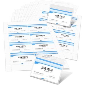 400 Pieces Name Badge Inserts 2.25 * 3.5 Printable Name Badge Inserts Card Stock Refills Print or Write Card Stock Refills Compatible with Inkjet Laser Printer for conferences exhibitions
