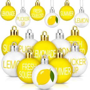 Barydat 24 Pcs Summer Balls Ornaments Hanging Summer Ornaments Summer Tree Decorations for Holiday Tropical Party Wedding Baby Shower Decorative Supplies (Watermelon)