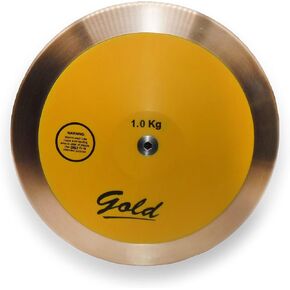 RT Vortex Elite Yellow Girls 1 kg Discus - Girl's 1kg Track and Field Discus - Womens 1kg Discus - 1k Advanced High School Hi-Spin Discus - an Excellent Choice for Elite Throwers