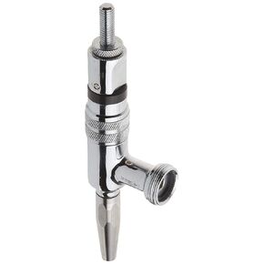 C257 Stout Faucet, Chrome Plated Brass, 3/8"-16" UNC Thread, 60 Teeth Connection
