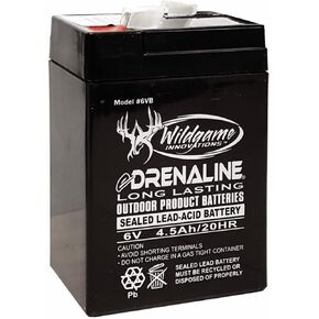 WILDGAME Innovations 6V New Version Edrenaline Rechargeable Battery for Game Feeders Outdoor Long-Lasting Sealed Lead-Acid Tab Style Rechargeable Battery in Kuwait