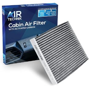 AirTechnik CF10285 PM2.5 Cabin Air Filter w/Activated Carbon | Fits Toyota 4Runner, Camry, Corolla, Tundra, Highlander, Avalon, Prius, Sequoia, Sienna, Lexus IS250, RX350-87139-48020, 87139-50100