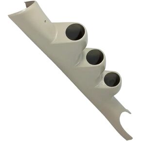 GlowShift Taupe Triple Pillar Gauge Pod Compatible with Dodge Ram Cummins 1500 2500 3500 2003-2009 - Factory Color Matched - UV Protected - ABS Plastic - Mounts (3) 2-1/16" (52mm) Gauges