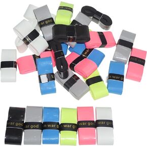 30 PCS Tennis Racket Grip Tape, Precut Tennis Grip Tape, Wrap Your Racquet for High Performance, Tennis Overgrip Grip Tape with Velvety Comfort for Anti Slip and Absorbent Grip（6 Colors）
